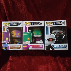 Funko Pops(DC Super Heroes) Two Face, Joker-Batman
